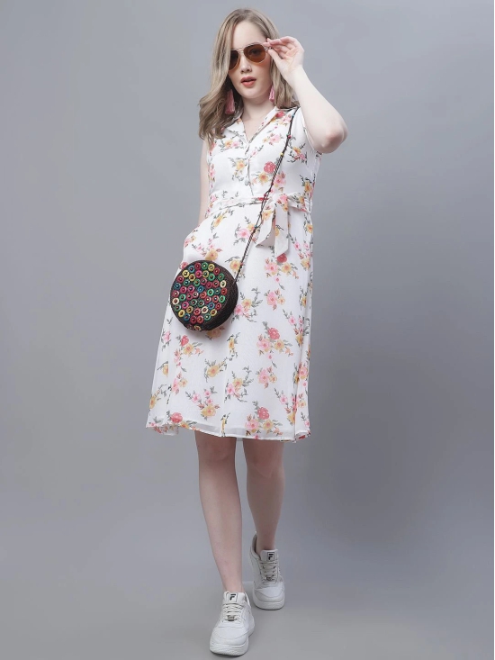 MINI & MING Women Floral Shirt Collar Dress