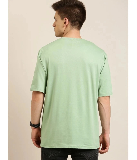 Difference of Opinion - Green 100% Cotton Oversized Fit Mens T-Shirt ( Pack of 1 ) - None