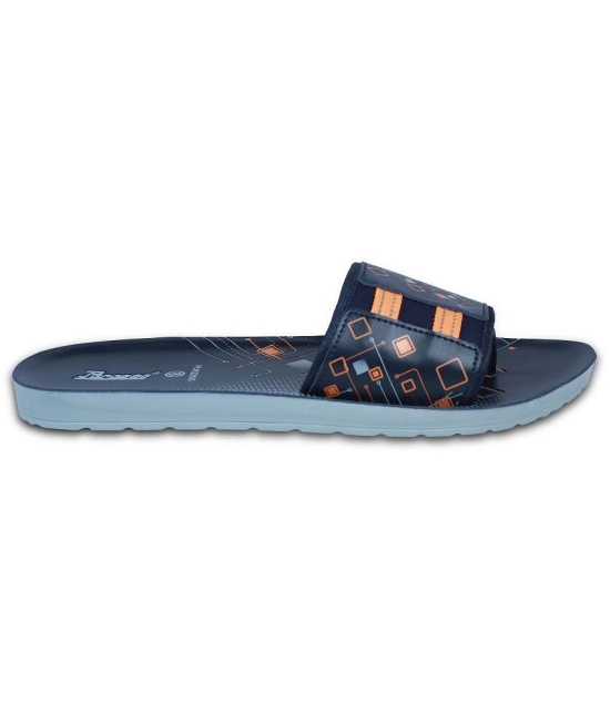 Paragon - Blue Mens Leather Slipper - None