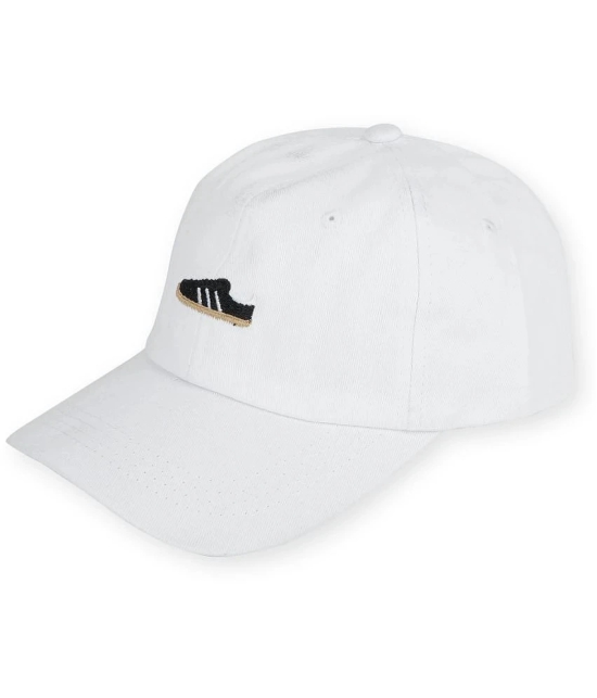 PENYAN White Cotton Mens Cap ( Pack of 1 ) - White