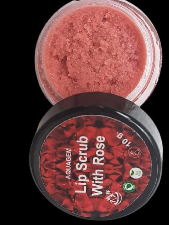 Aquagem skincare All Natural Rose Lip Scrub