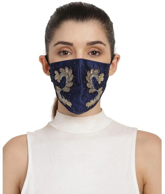 Anekaant - Navy Blue 3 Ply Mask ( Pack of 1 )