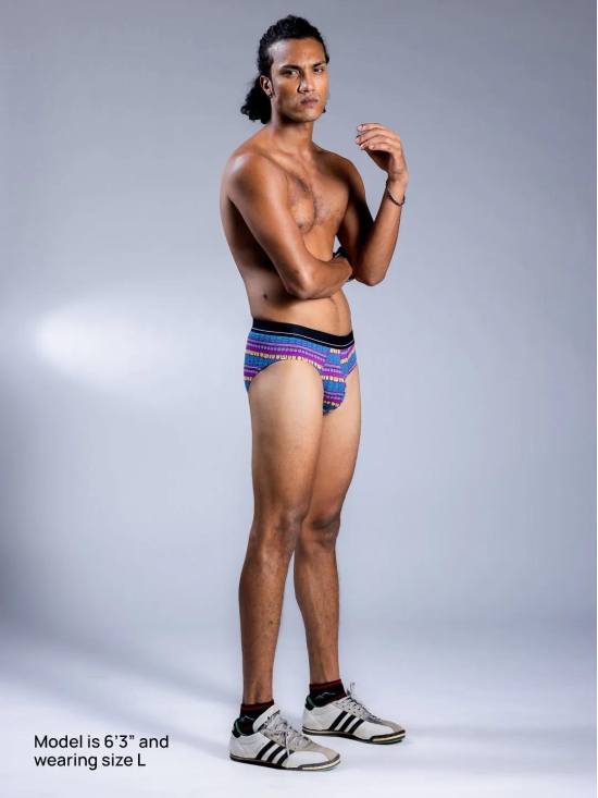 Men's Briefs - Botswana Blues-L