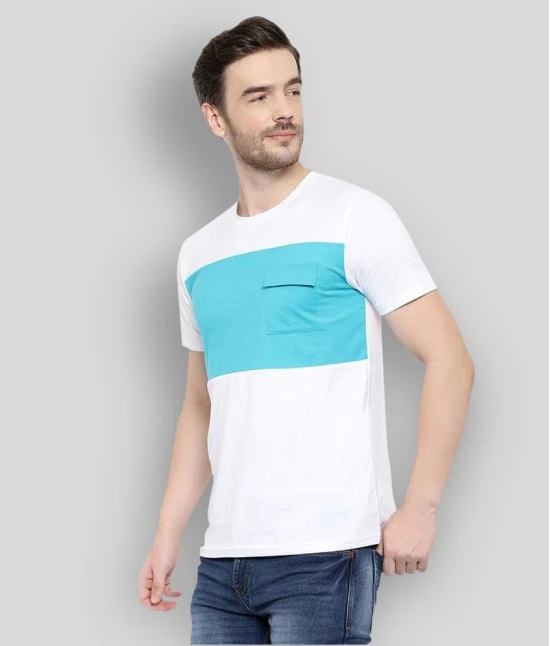 Glito - White Cotton Regular Fit Mens T-Shirt ( Pack of 1 ) - None