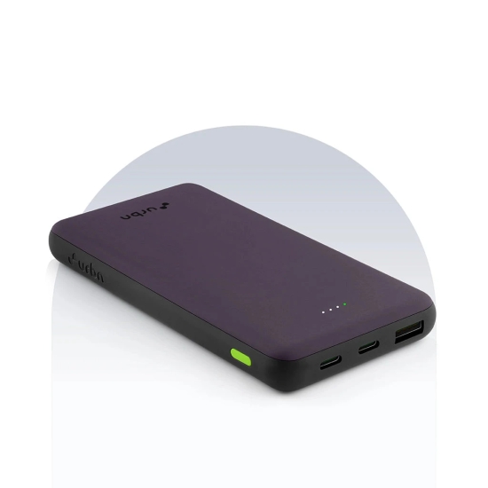 10000 mAh Ultra Slim 22.5W QC+PD Power Bank-Purple