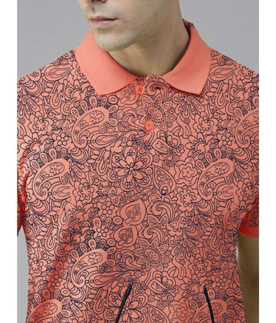 ADORATE - Coral Cotton Regular Fit Men's Polo T Shirt ( Pack of 1 ) - None