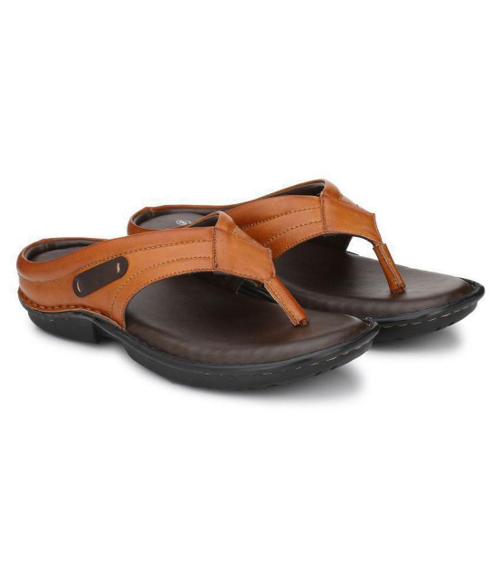 SHENCES Tan Flip Flops - None