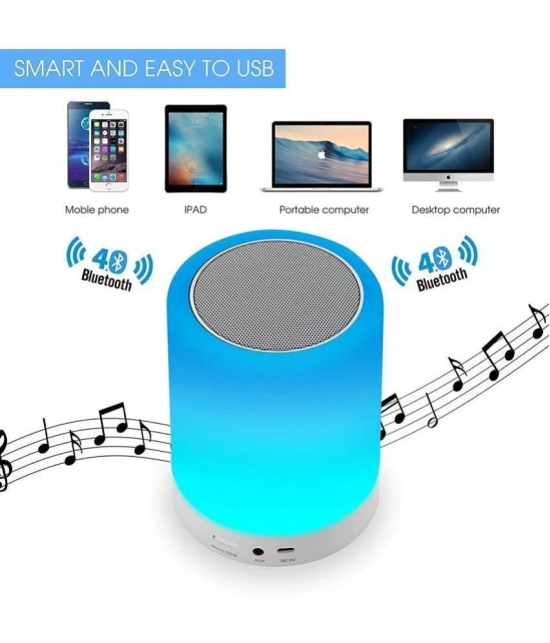 Wireless Night Lamp Changing colors Cum Bluetooth Music Speaker Table Light