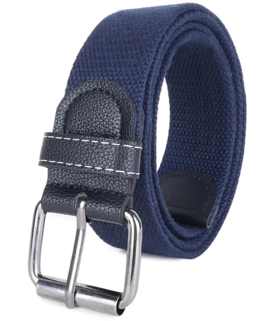 Zacharias - Blue Canvas Mens Casual Belt ( Pack of 1 ) - None