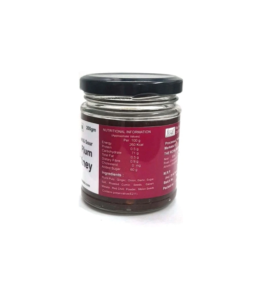 Home made Sweet and Tangy Plum Chutney 200g