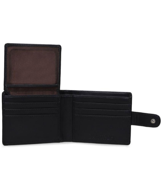 samtroh - Black PU Mens Regular Wallet ( Pack of 1 ) - Black