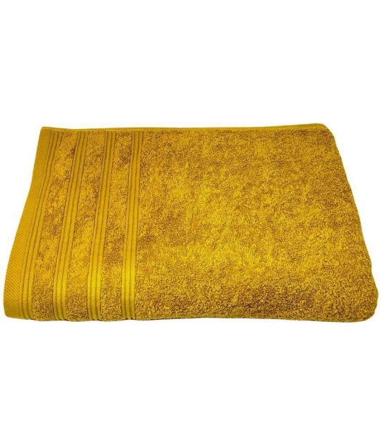 Gahoifab Single Cotton Bath Towel Mustard - Mustard