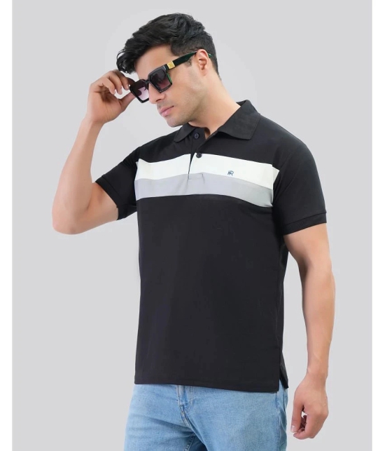 Forbro Black Cotton Regular Fit Mens Sports Polo T-Shirt ( Pack of 1 ) - None