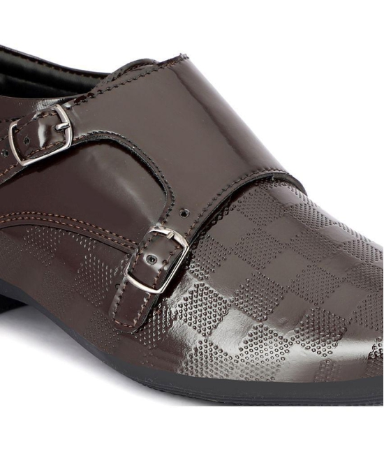 Buxton - Brown Men''s Monk Strap Formal Shoes - None