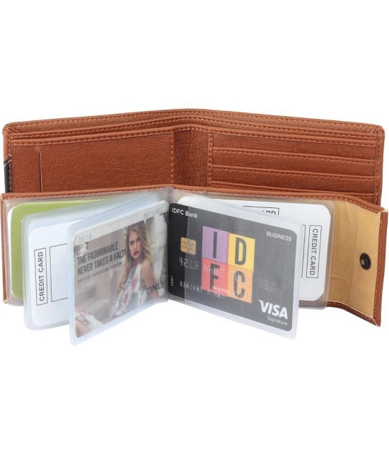 samtroh - PU Tan Mens Regular Wallet ( Pack of 1 ) - Tan