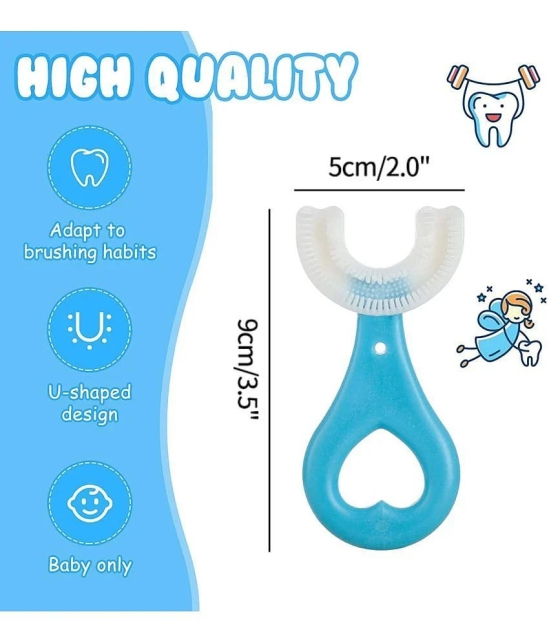 HINGOL Multi-Colour Silicone Baby Toothbrush ( 2 pcs )