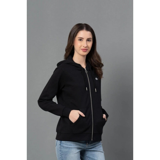 Mode By RedTape Women Black Solid Hoodie