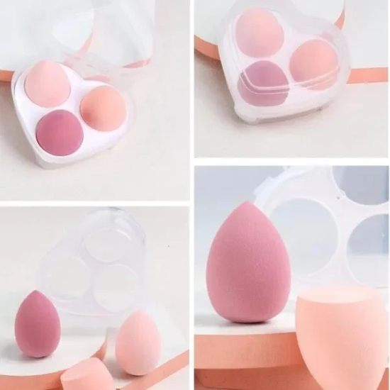 Beauty Blenders With Heart Shape Box