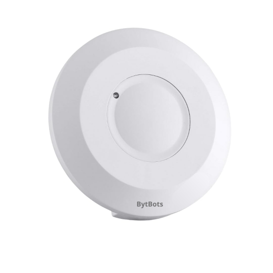 BytBots® Microwave/Radar Sensor Light Switch | 360 Degree PIR Motion Sensor | Occupancy Body Motion Detector | Ceiling / Surface Mount (White)