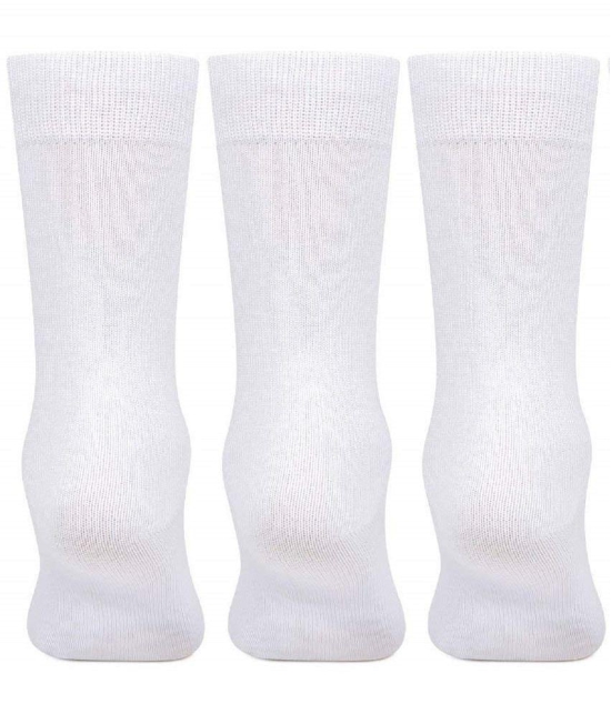 Dollar - White Cotton Boys School Socks ( Pack of 3 ) - 2-3Years