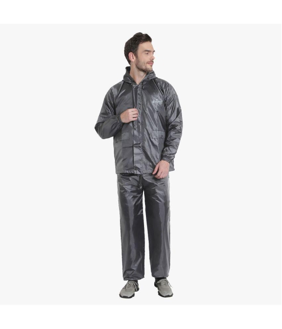 KYODO - Grey Polyester Men's Raincoat ( Pack of 1 ) - 2XL