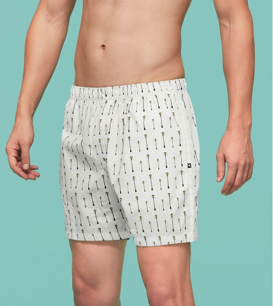 Remix Cotton Boxers Streetlight White M