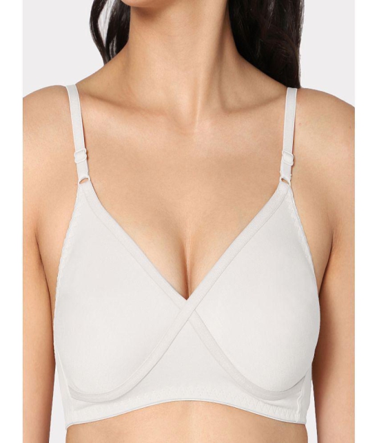 IN CARE LINGERIE - White Cotton Non Padded Women's T-Shirt Bra ( Pack of 1 ) - None