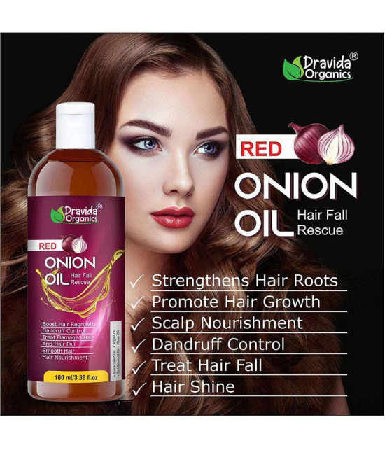 Dravida Organics Onion Hair Oil Hair Fall Treatment 100 mL