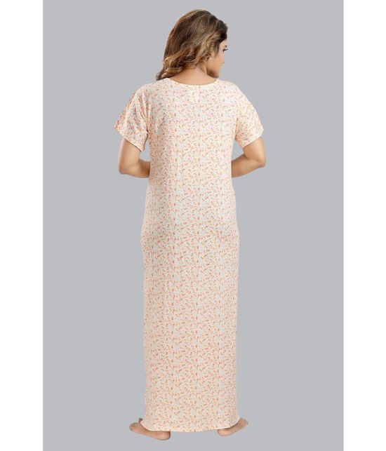 FOMTI Peach Cotton Nighty Single - Free Size