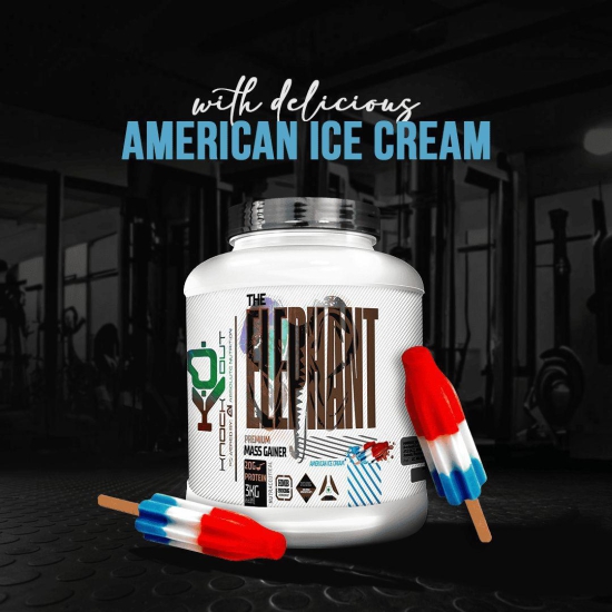 Elephant Mass Gainer - Power Up Your Gains (American Ice Cream)-American Ice Cream / 1 Kg