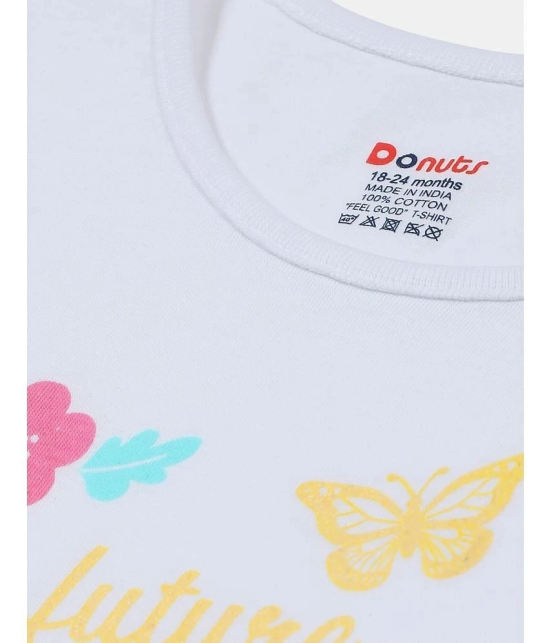 Donuts - White Baby Girl T-Shirt ( Pack of 1 ) - None