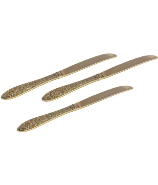 A & H ENTERPRISES - Brass Brass Table Knife ( Pack of 3 ) - Brass