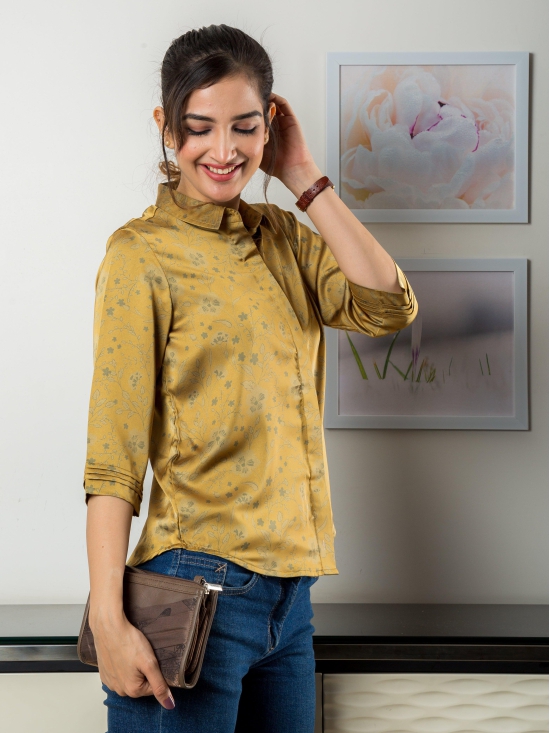 Rumi Satin Shirt-M