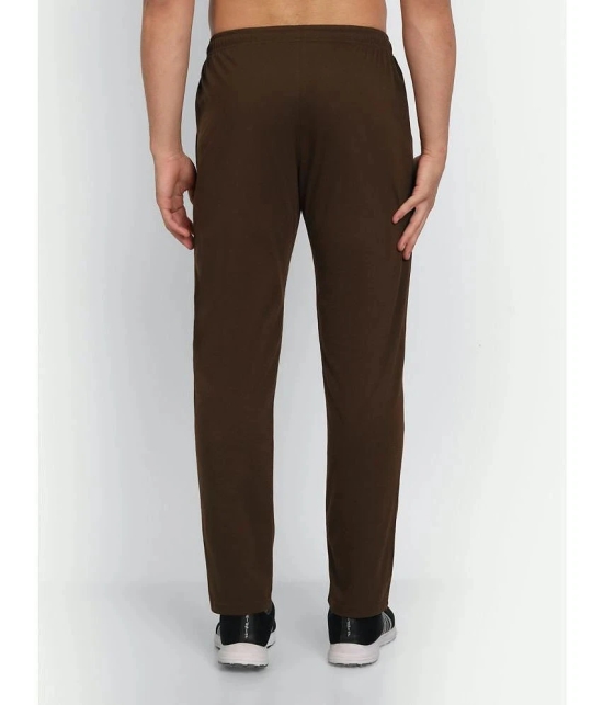 Zeffit - Coffee Cotton Blend Mens Trackpants ( Pack of 1 ) - None