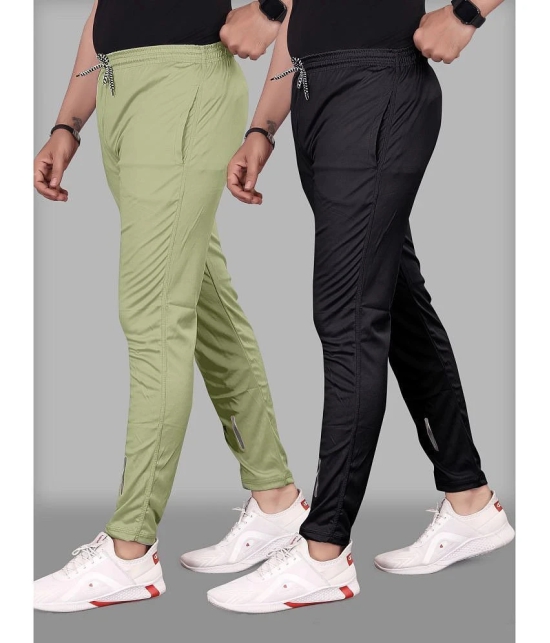 Gazal Fashions - Multicolor Polyester Mens Trackpants ( Pack of 2 ) - None