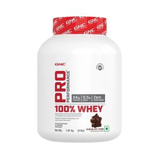 GNC PP 100% Whey Protein Powder Chocolate Fudge 4 lbs