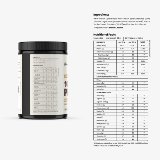 Whey Protein 100% 1 kg(Classic Vanilla)+Protein Shaker