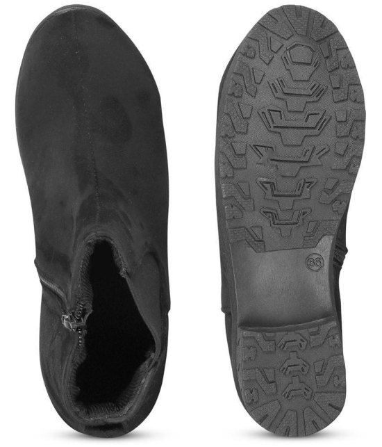 Ishransh - Black Women''s Ankle Length Boots - None