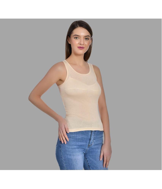 AIMLY Cotton Camisoles - Beige Single - None