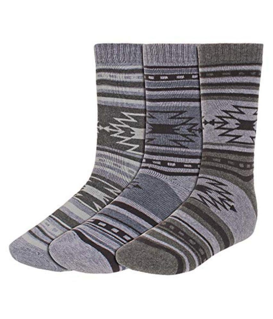 Creature - Woollen Men's Printed Multicolor Mid Length Socks ( Pack of 1 ) - Multicolor