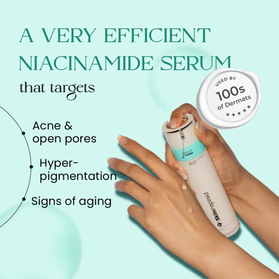 Aqua Pump Face Serum for beginners | 10% Niacinamide + Alpha Arbutin | 67% bigger size