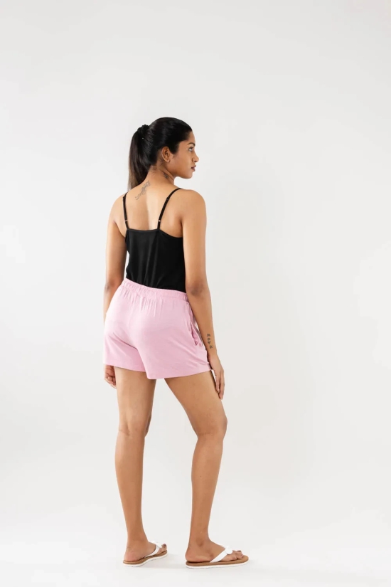 Lt.Pink Women Shorts-L