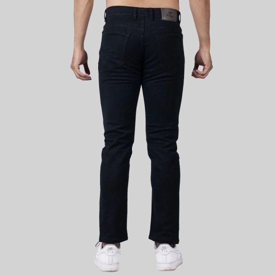 Aflash - Black Denim Slim Fit Men''s Jeans ( Pack of 1 ) - None