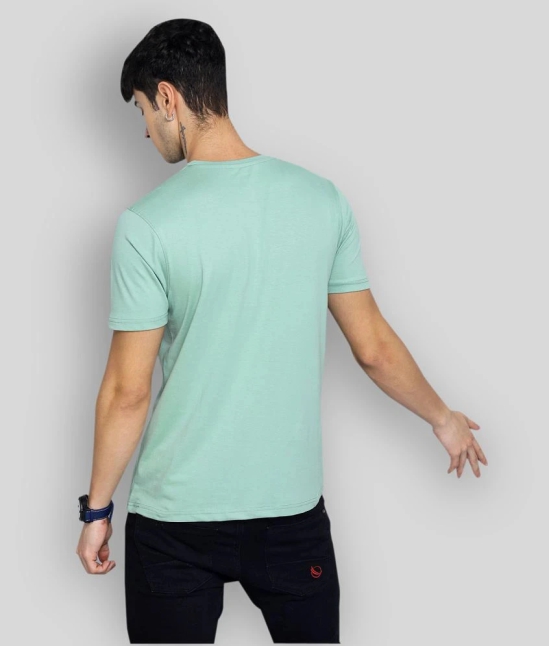 Paul Street - Green Cotton Blend Slim Fit Mens T-Shirt ( Pack of 1 ) - None