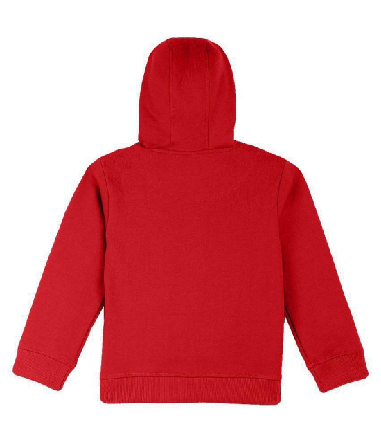 Naughty Ninos Girls Red Printed Hooded Sweatshirts - None