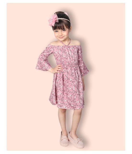 ADDYVERO Girls Knee Length Casual Dress - None