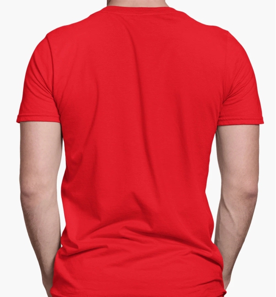 Mens Round Neck GAME CHANGER T-Shirt-Red / L