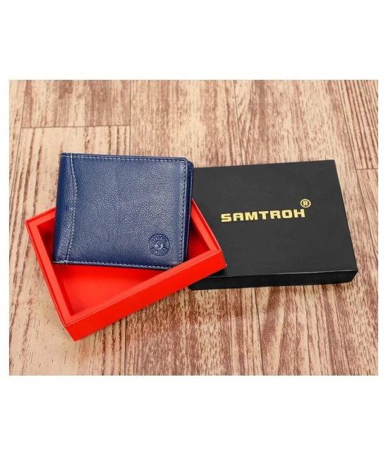 samtroh Leather Blue Casual Regular Wallet