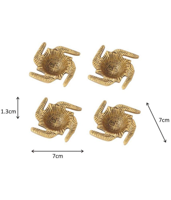 Handa' - Om & Swastik 7 cm ( Pack of 4 )