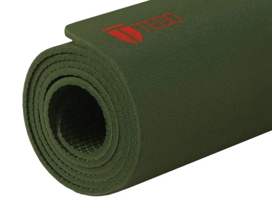 TEGO Stance Truly Reversible Yoga Mat with GuideAlign -(With Bag) (Colour - CAMO RED, Size - 5 MM) by Total Sporting And Fitness Solutions Pvt Ltd